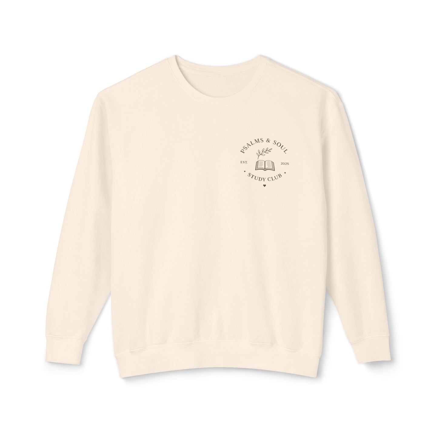 Cozy Reader Crewneck Sweatshirt — 'Coffee & Books, Perfect Day' Minimal Pocket Design