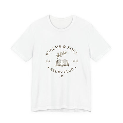 Psalms & Soul Study Club Women's T‑Shirt — Faith-Based Bible Study Tee
