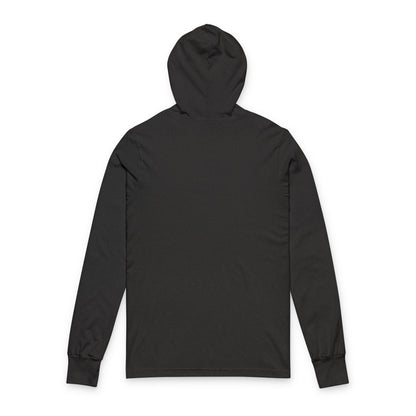 Unisex Hooded Long Sleeve Tee — "The Nook" Coffee & Cozy Reading Shirt
