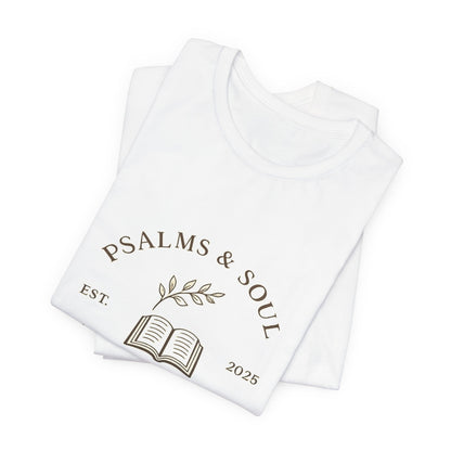 Psalms & Soul Study Club Women's T‑Shirt — Faith-Based Bible Study Tee