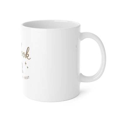The Nook Ceramic Mug — "Study • Reflect • Rest" 11oz Coffee Cup