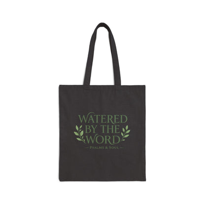 "Watered by the Word" Canvas Grocery & Bible Study Tote