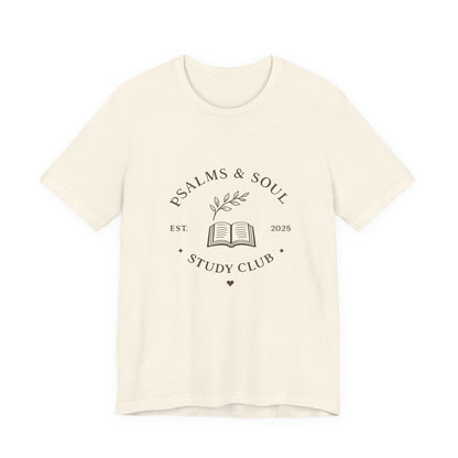 Psalms & Soul Study Club Women's T‑Shirt — Faith-Based Bible Study Tee